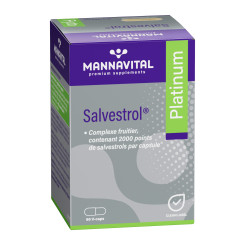 Salvestrol Platinum 60 gélules - Mannavital - Anti-oxydants - Acide Hyaluronique - Salvestrol + - 1