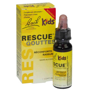Rescue Kids gouttes 10 ml (sans alcool) - 1 - Herboristerie du Valmont