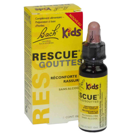Rescue Kids gouttes 10 ml (sans alcool) - Les Fleurs de Bach Original - 1
