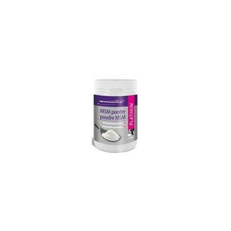 Poudre MSM Platinum 500 g - Mannavital - Articulations - Douleurs - Raideurs - Usures - 1