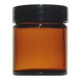 Pot (pommadier) en verre brun 30 ml  - Matériel de préparation en Herboristerie - 1-Bruine glazen pot (zalf) 30 ml