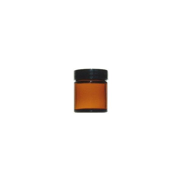 Pot (pommadier) en verre brun 30 ml  - 1 - Herboristerie du Valmont