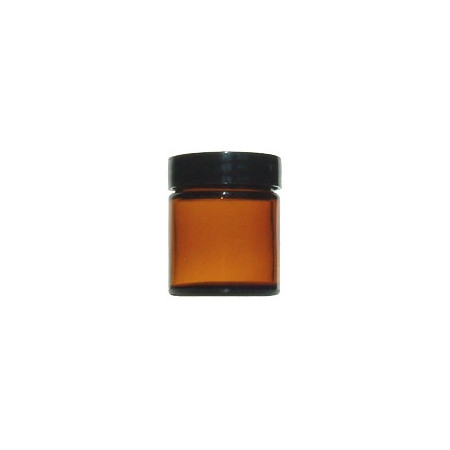 Pot (pommadier) en verre brun 30 ml  - Matériel de préparation en Herboristerie - 1