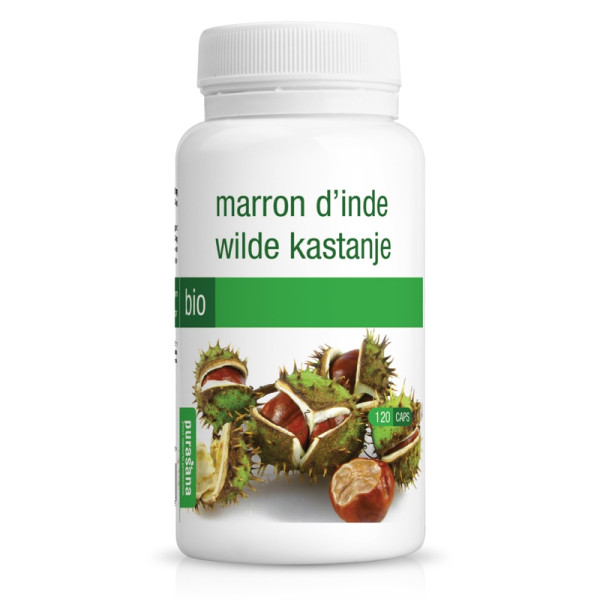 Marron d'Inde Bio 120 gélules - Purasana - Gélules de plantes - 1