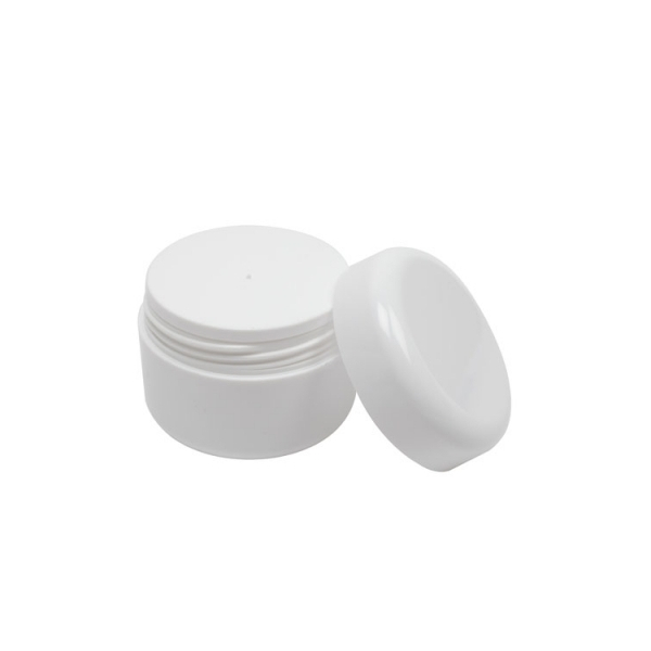 Weiße Salbendose mit Schraubverschluss (leer) 50 ml - Kräuterkunde-Präparatezubehör - 1