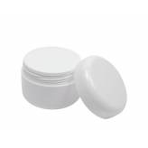 Pommadier couvercle à viser blanc (vide) 100 gr (125 ml) - Matériel de préparation en Herboristerie - 1-Pommadier couvercle à viser blanc (vide) 100 gr (125 ml)