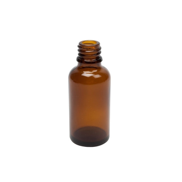 Flacon brun en verre 30 ml avec compte-gouttes (vide) - Matériel de préparation en Herboristerie - 1