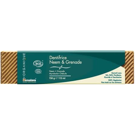 Dentifrice Neem & Grenade Bio 150 gr - Himalaya Herbal - Hygiène bucco-dentaire - 1