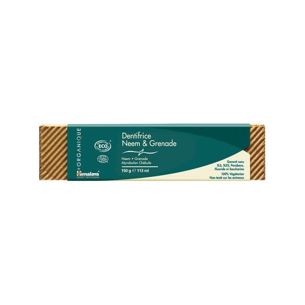 Dentifrice Neem & Grenade Bio 150 gr - Himalaya Herbal - Hygiène bucco-dentaire - 1