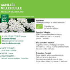 Teinture mère Achillée Millefeuille Bio - Millefolium 100 ml Ladrôme - Teintures-mère - Extraits de plantes fraîches - 2