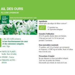Teinture mère Ail des Ours Bio - Allium ursinum - 50 ml Ladrôme - Teintures-mère - Extraits de plantes fraîches - 2