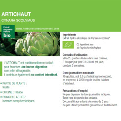 Teinture-mère Artichaut Bio - Cynara scolymus 50 ml - Ladrôme - Teintures-mère - Extraits de plantes fraîches - 2