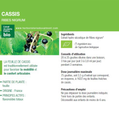 Teinture-mère Cassis Bio - Ribes nigrum 50 ml - Ladrôme - Teintures-mère - Extraits de plantes fraîches - 1