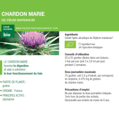 Bio Mariendistel Urtinktur - Silybum marianum 50 ml - Ladrôme - Urtinkturen - Frischpflanzenextrakte - 1