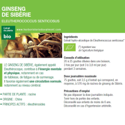 Teinture-mère Eleuthérocoque Bio - Senticoccus 50 ml - Ladrôme - Teintures-mère - Extraits de plantes fraîches - 2