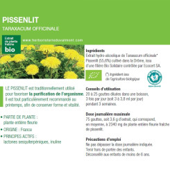 Teinture-mère Pissenlit Bio Taraxacum officinale 50 ml - Ladrôme - Teintures-mère - Extraits de plantes fraîches - 1