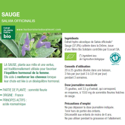 Bio Salbei Urtinktur - Salvia officinalis 50 ml - Ladrôme - Urtinkturen - Frischpflanzenextrakte - 1