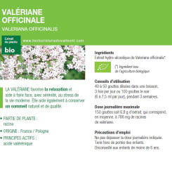Teinture-mère Valériane Bio - Val. officinalis - 50 ml - Ladrôme - Teintures-mère - Extraits de plantes fraîches - 2