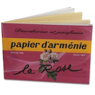 Papier d'Arménie "La Rose" carnet individuel - Papier d'Arménie  - 1 - Herboristerie du Valmont