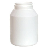 Pilulier blanc avec bouchon inviolable (vide) 200 ml  - Matériel de préparation en Herboristerie - 1-Weiße Pillendose mit Originalitätsverschluss (leer) 200 ml