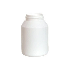 Pilulier blanc avec bouchon inviolable (vide) 200 ml  - Matériel de préparation en Herboristerie - 1