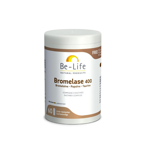 Bromelase 400 60 gélules - Be-Life
