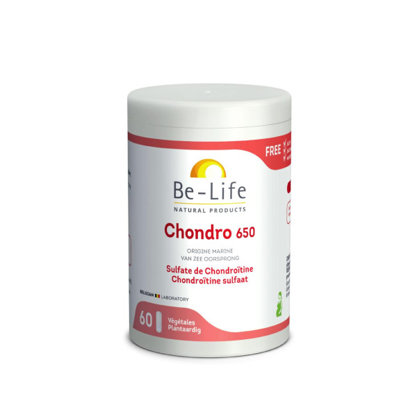Chondro 650 (sulfate de chodroïtine) 60 gélules - Be-Life