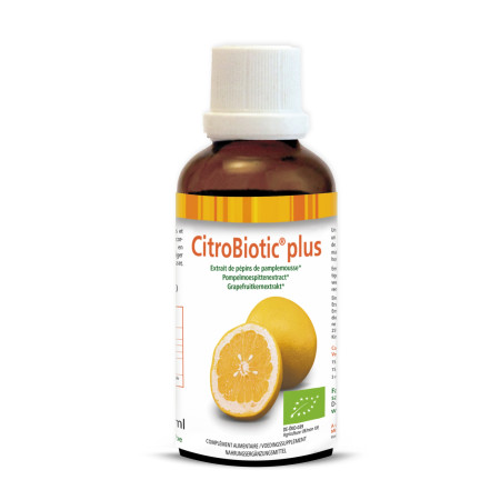 Citrobiotic Plus Bio concentré 600mg avec Vitamines C 50 ml - Be-Life - Extrait de Pépins de Pamplemousse - EPP - 1