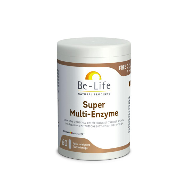 Super Multi-Enzyme 60 gélules - Be-Life - 1 - Herboristerie du Valmont
