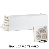 Déshydrateur séchoir (4 à 6kg) à fruits et plantes médicinales ou arômatiques - 10 plateaux - Finition blanche - Séchoirs à frui