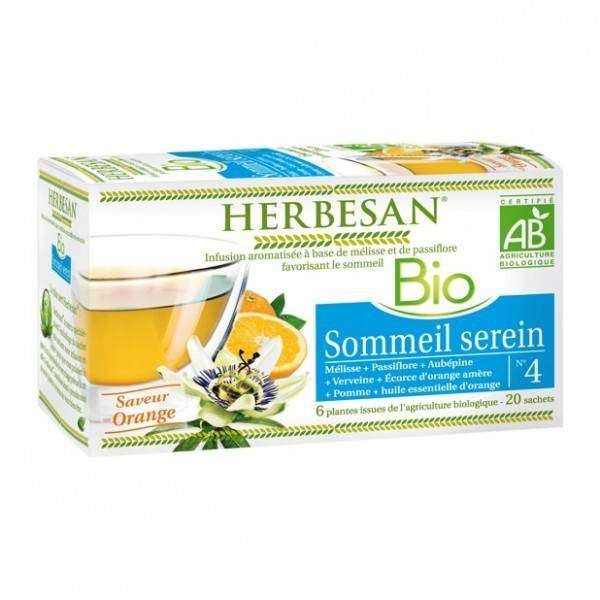 Herbesan Infusion Sommeil serein Bio 20 sachets infusettes - Herbesan - Tisanes en infusettes - 1