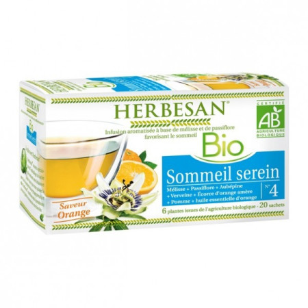 Herbesan Infusion Sommeil serein Bio 20 sachets infusettes - Herbesan - Tisanes en infusettes - 1