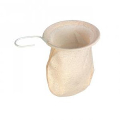 Filtre à thé et tisane en coton 100% non blanchi  9 cm - Biobox - Accessoires autour des tisanes et du thé - 1