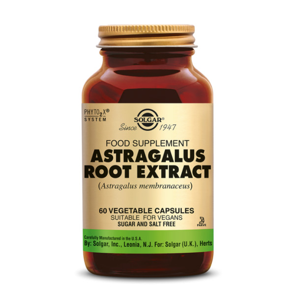 Astragale Extrait standardisé (Astragalus Root extract) 60 capsules végétales - Solgar - 1 - Herboristerie du Valmont