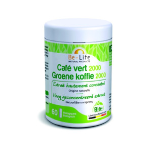 Café vert 8000 Bio Extrait hautement concentré 50 gélules végétales - Be-Life - 1 - Herboristerie du Valmont