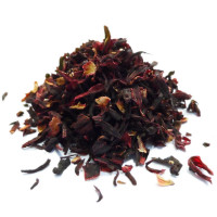 Hibiscus (Karkadé) - Hibiscus sabdariffa - Fleur coupée Bio - Plantes médicinales en vrac - Tisanes de plantes simples - 1-Hibiscus (Karkadé) - Tisane Hibiscus sabdariffa - Fleur coupée Bio