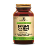 Ginseng Coréen Extrait (Ginseng Korean Root Extract) 60 gélules végétales - Solgar - Extraits de plantes standardisés (EPS) + - 