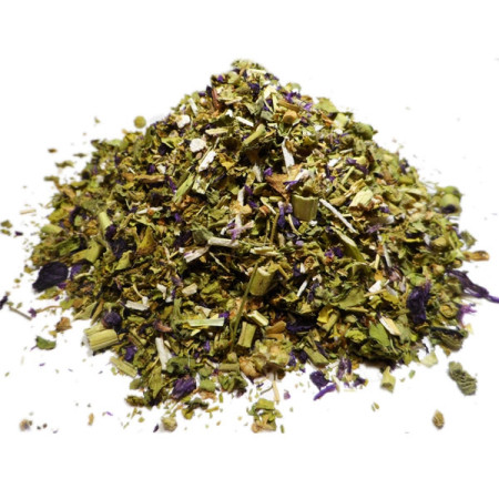 Mauve  Bio -  Tisane Malva sylvestris - Sommité fleurie coupée Bio - Plantes médicinales en vrac - Tisanes de plantes simples - 