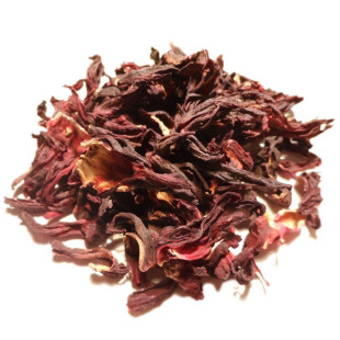 Hibiscus (Karkadé) - Hibiscus sabdariffa - Fleur entière Bio - 1 - Herboristerie du Valmont