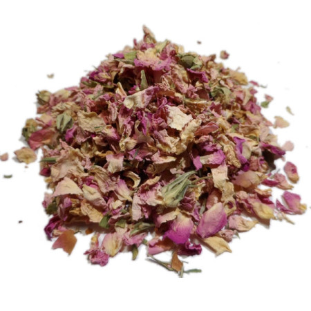 Rose rose - Tisane Rosa gallica - Pétales Bio - Plantes médicinales en vrac - Tisanes de plantes simples - 1