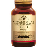 Vitamine D-3 25 µg/1000 UI (cholécalciférol) 180 comprimés - Solgar - Vitamine A & D / huile de foie de morue - 1