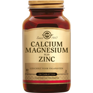 Calcium Magnésium plus Zinc 250 comprimés - Solgar - <p>Maintien des os solides.</p> - 1