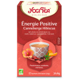 Yogi tea 'Energie Positive' Canneberge Hibiscus Bio 17 sachets - Thé Ayurvédic - <p>À l’origine de cette délicieuse infusion uni