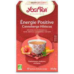 Yogi tea 'Energie Positive' Canneberge Hibiscus Bio 17 sachets - Thé Ayurvédic - Yogi Tea + - 1