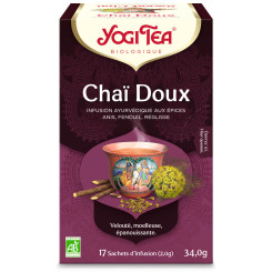 Yogi tea Sweet Chaï 17 sachets Bio - Thé Ayurvedic - Tisanes en infusettes - 1
