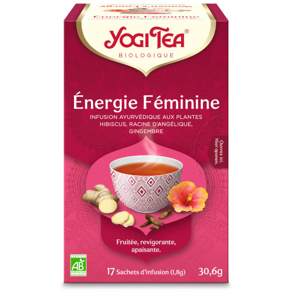 Yogi Tea - 'Énergie féminine' Bio 17 sachets - Thé Ayurvedic - Tisanes en infusettes - 1