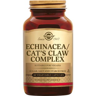 Echinacea/Cat's Claw Complex (Echinacée, Griffe de chat) 60 gélules végétales - Solgar - <p>Contient trois plantes médicinales - Echinacea/Cat's Claw Complex (Echinacée, Griffe de chat) 60 gélules végétales - Solgar - <p>Contient trois plantes médicinales -