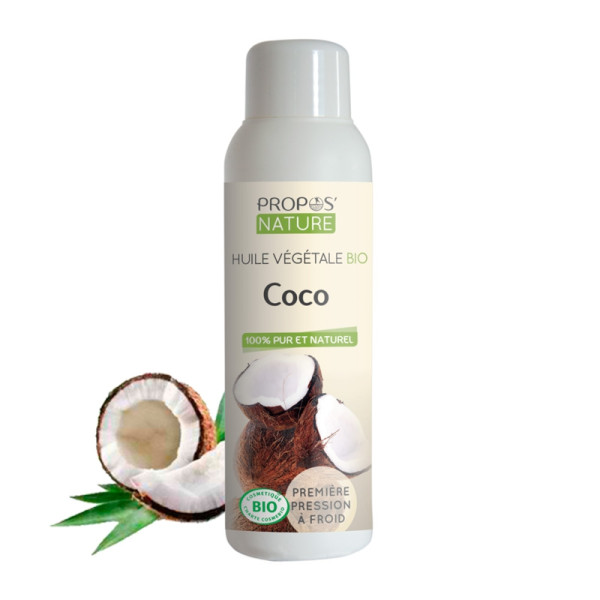 Huile de Noix de Coco Bio - 500 ml - Vierge, Pure et Naturelle