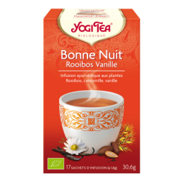 Yogi Tea "Bonne Nuit" Rooibos Vanille Bio 17 sachets -  Thé Ayurvédic - Infusions Ayurvédiques - 1