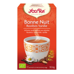 Yogi Tea 'Bonne Nuit' Rooibos Vanille Bio 17 sachets -  Thé Ayurvédic - Yogi Tea + - 1